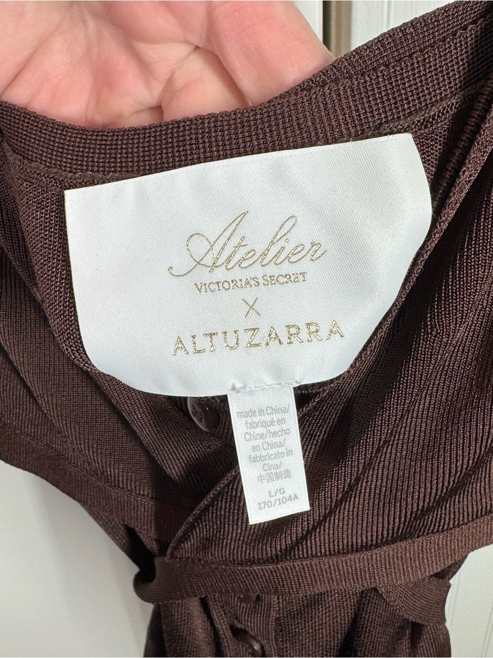 Atelier Victorias Secret X Altuzarra brown Dress limited Edition size large - Picture 3 of 7
